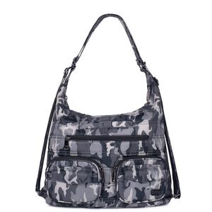 Lug Zipliner Camo Midnight Like New
Convertible Hobo Bag Backpack